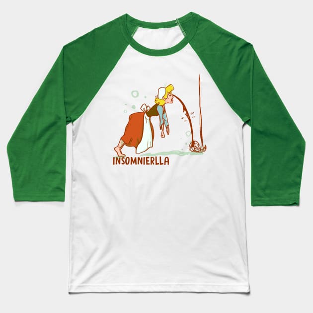 Insomnierlla Baseball T-Shirt by UnseriousDesign